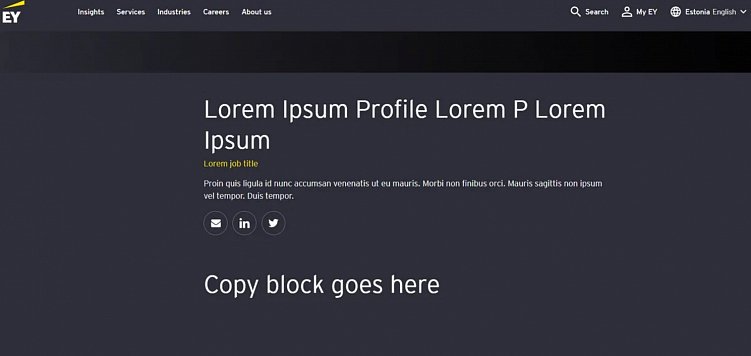 Пример тестовой страницы на сайте