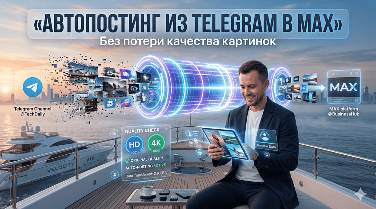 Как настроить автопостинг из Telegram в MAX без потери картинок