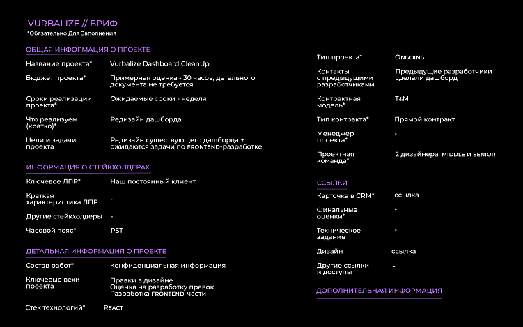 Как составить бриф для дизайнера, чтобы ожидания клиента совпадали с реальностью