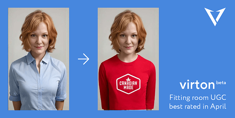Милая портретная примерка через Virton AI