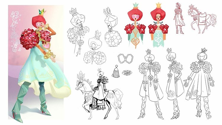 Писк образа персонажа для бренда Signature