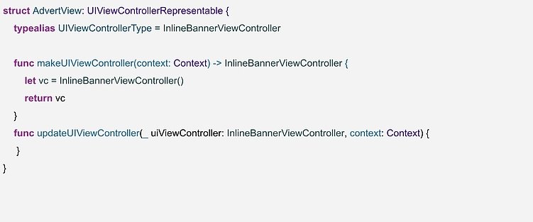 Yandex реклама в SwiftUI проекте