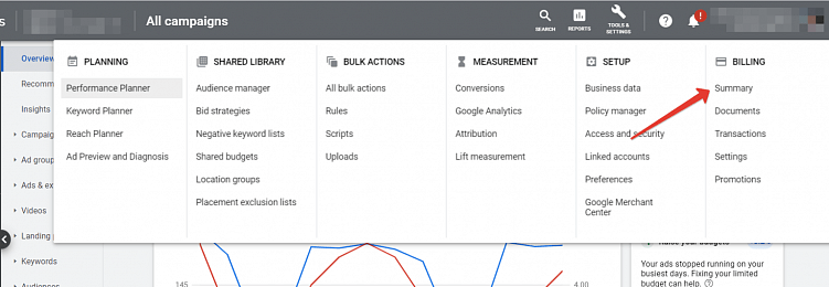 Как смотреть бюджет в агентских рекламных аккаунтах
