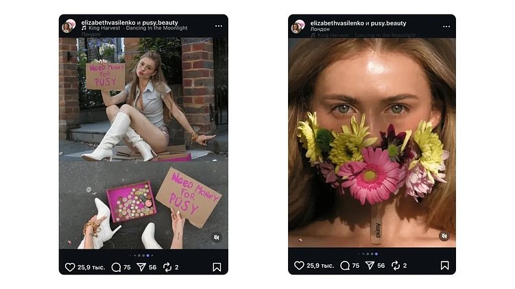 *Принадлежит Instagram — проект Meta Platforms Inc., деятельность которой в России запрещена 