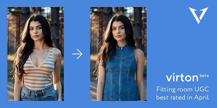 Неплохая примерка платья в Virton AI