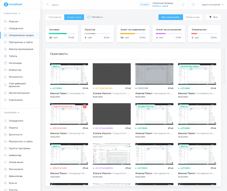 Сервисы для контроля рабочих компьютеров: какие бывают и зачем нужны бизнесу