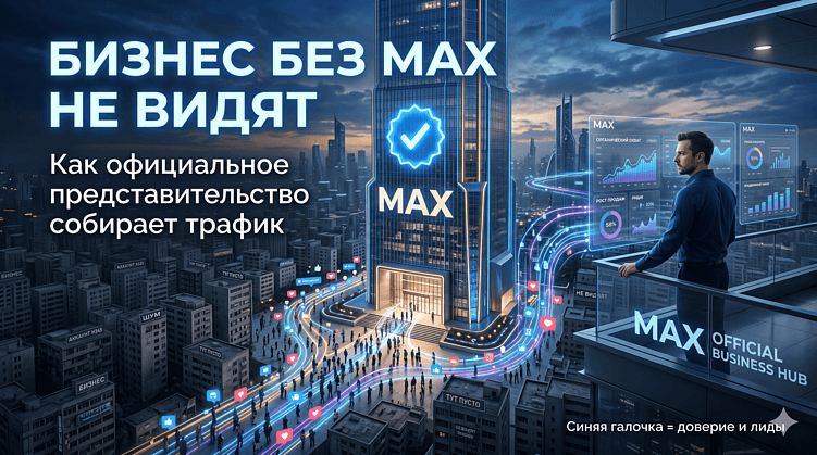 Официальное представительство в MAX: как бизнесу собирать трафик
