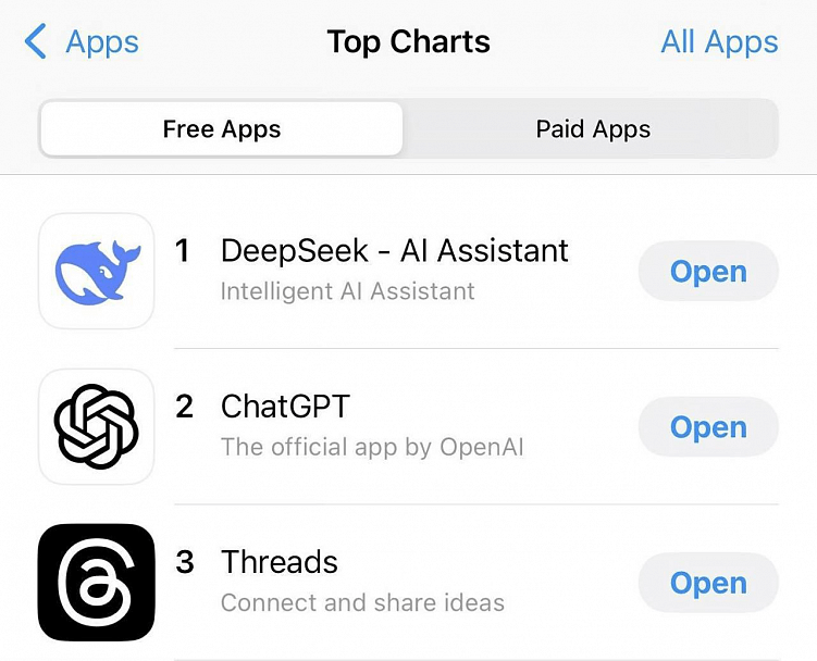 Нейросеть от Deepseek обрушила фондовый рынок ИИ