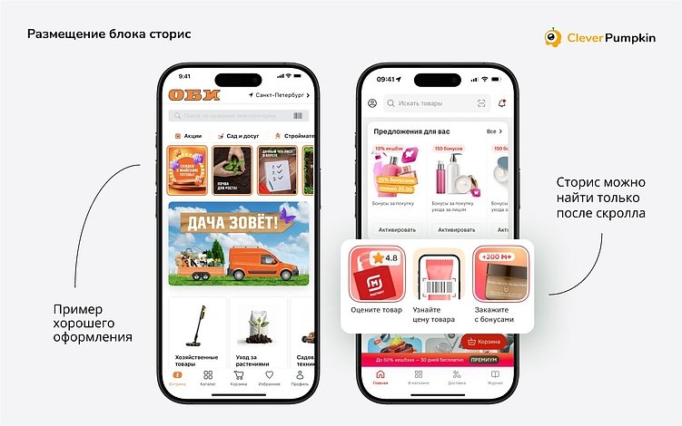 Сторис в e-commerce приложениях. Как привычный формат соцсетей увеличивает продажи?
