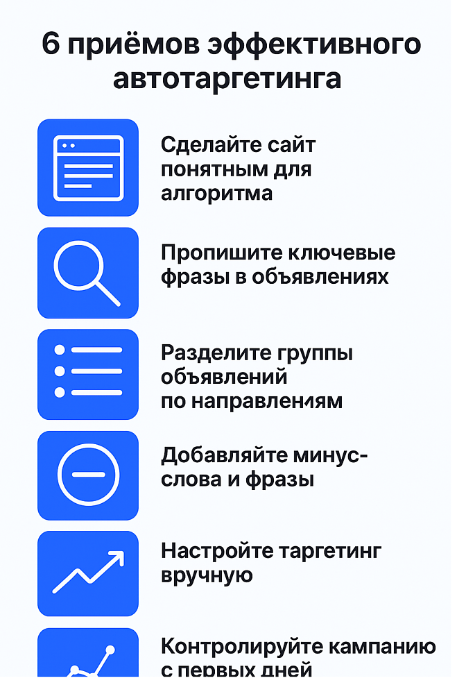 Автотаргетинг в Яндекс Директ. Как работать с ним, чтобы он приносил прибыль, а не убытки.