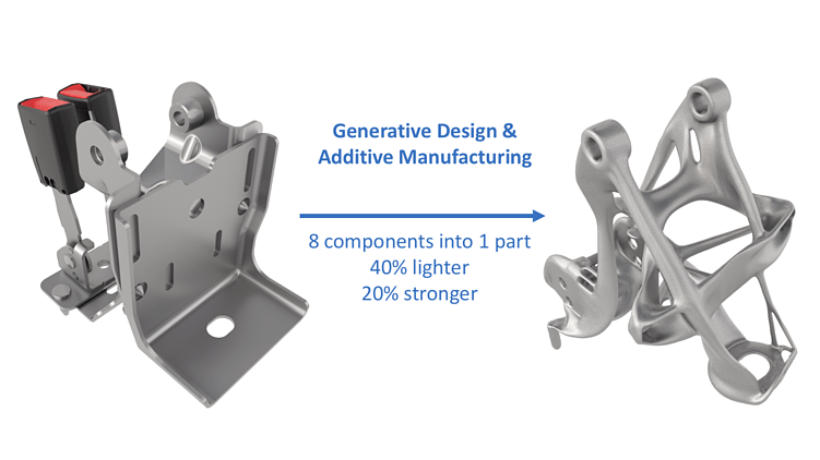 Конструкция крепления ремня, предложенная AI, оказалась на 20% прочнее и на 40% легче.