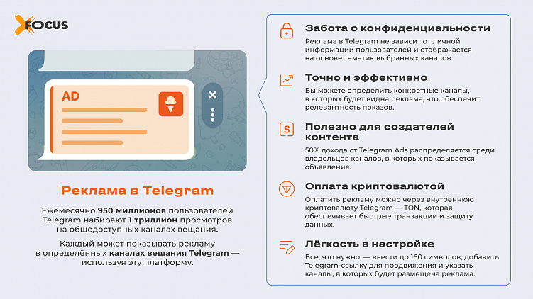 Telegram: рекламные форматы и вовлеченная аудитория