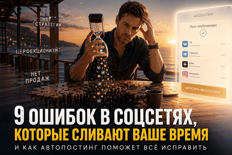 9 ошибок при ведении соцсетей: как перестать сливать время