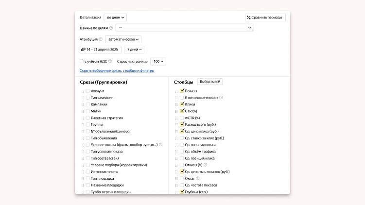 Новый Мастер Отчётов в Яндекс Директ: обзор
