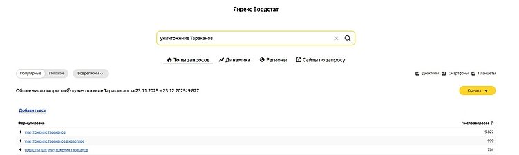 Яндекс Вордстат 2025–2026 — руководство для SEO и контекстной рекламы
