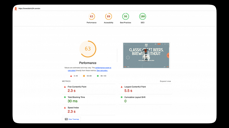 Результаты десктопа