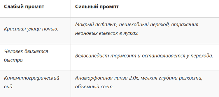 Как написать промпт для генерации видео: кадрирование, стиль, движение