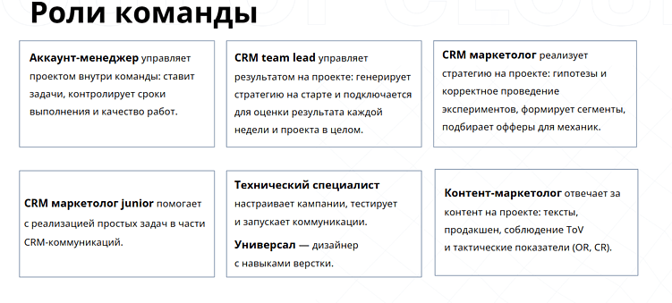 &nbsp;Так выглядит распределение ролей в команде