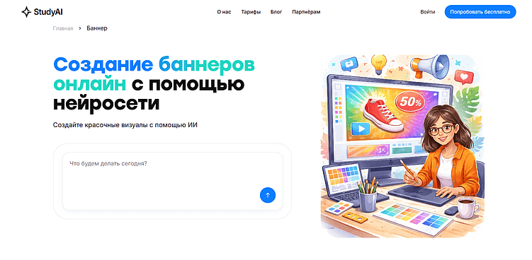 Нейросеть для создания баннеров: ТОП-10 ИИ-сервисов для рекламных баннеров