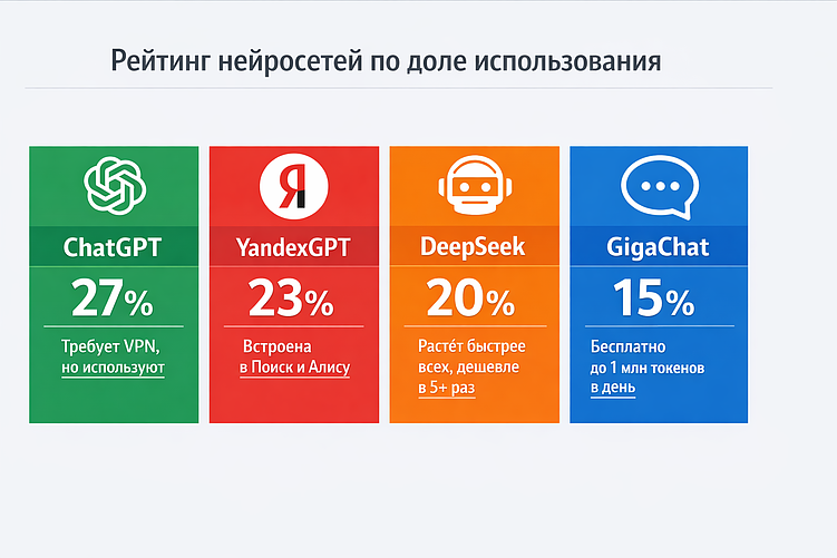 рейтинг нейросетей в России
