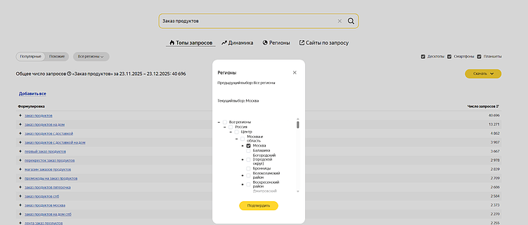 Яндекс Вордстат 2025–2026 — руководство для SEO и контекстной рекламы