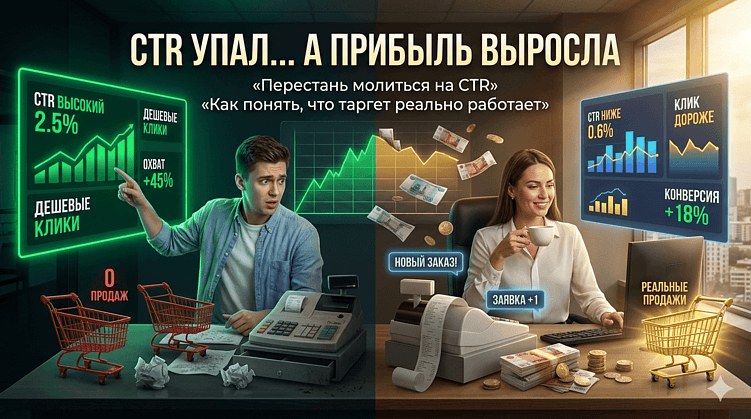 Средний CTR ВК и нормальная цена клика в 2026 году: как понять, что таргет окупается