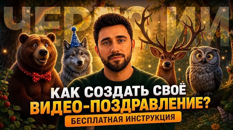 Инструкция, как создать ИИ видео-поздравление с помощью нейросетей?