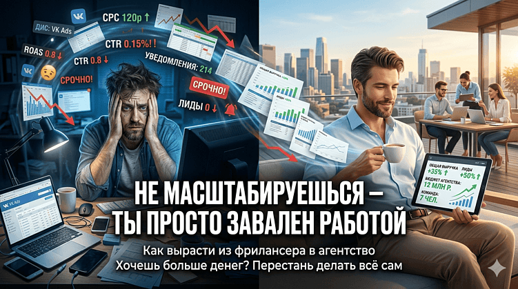 Масштабирование дохода в SMM: путь от фриланса к агентству