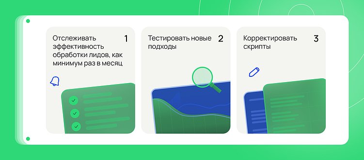 Три кита эффективной обработки лидов