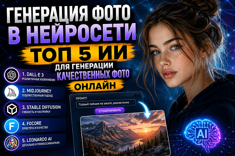 Генерация фото в нейросети - ТОП 5 ИИ для генерации качественных фото онлайн
