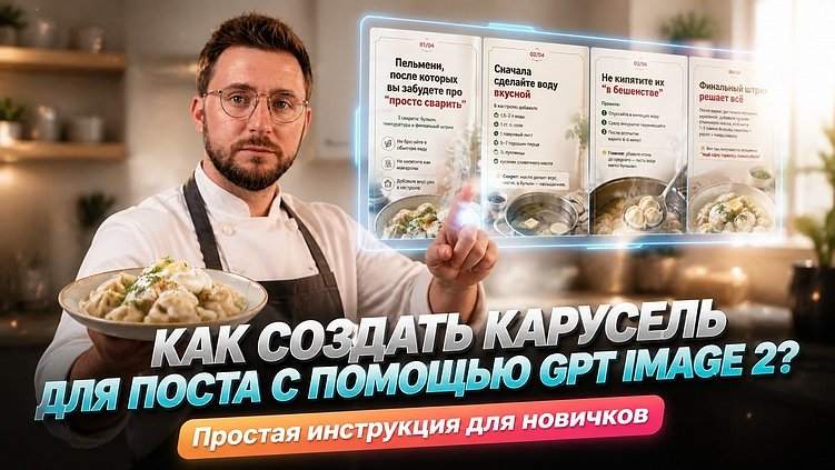 Инструкция: как создавать стильные карусели для постов через нейросеть GPT Image 2?