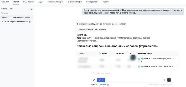 ИИ-чат для SEO: как найти причины падения трафика без ручной аналитики