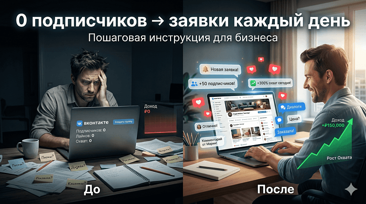 Ведение группы ВКонтакте с нуля: пошаговая инструкция для бизнеса