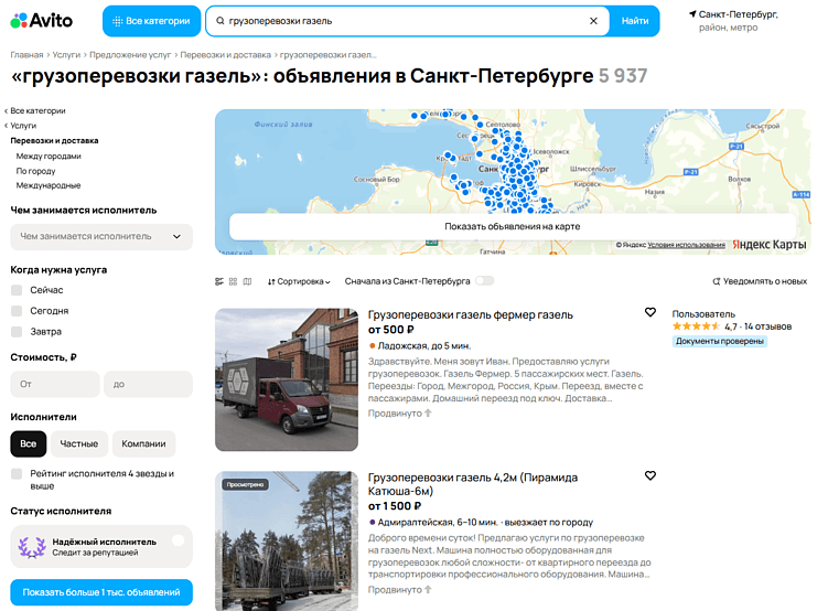 Где продвигать услуги и что выгоднее: сравнение Авито, Яндекс Услуги, Профи ру