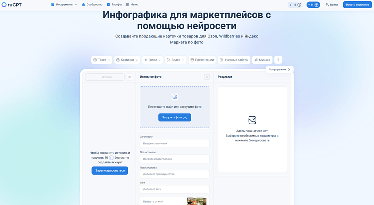 ТОП-20 нейросетей для маркетплейсов бесплатно и платно