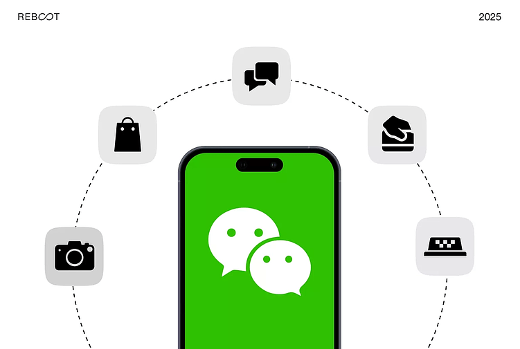 Инфографика, чем WeChat является для китайской аудитории