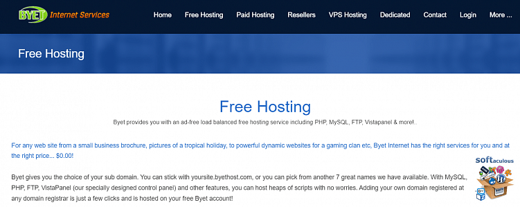 Интерфейс сервиса Byet