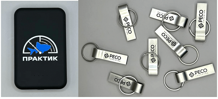 Портативный аккумулятор с тампопечатью и гравировка на металлических флешках от LIFE PRINT