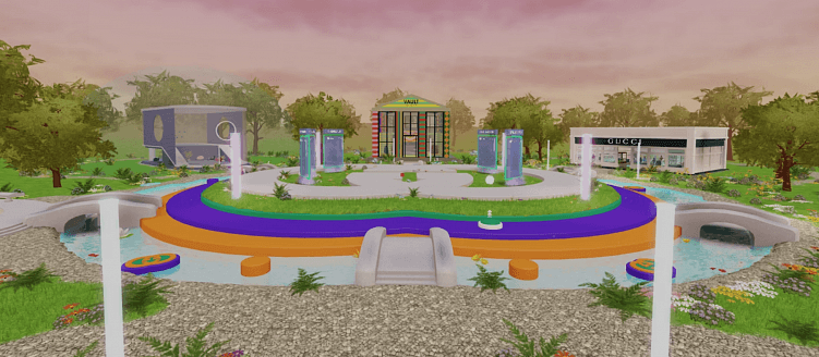 Так выглядит пространство модного дома в Roblox