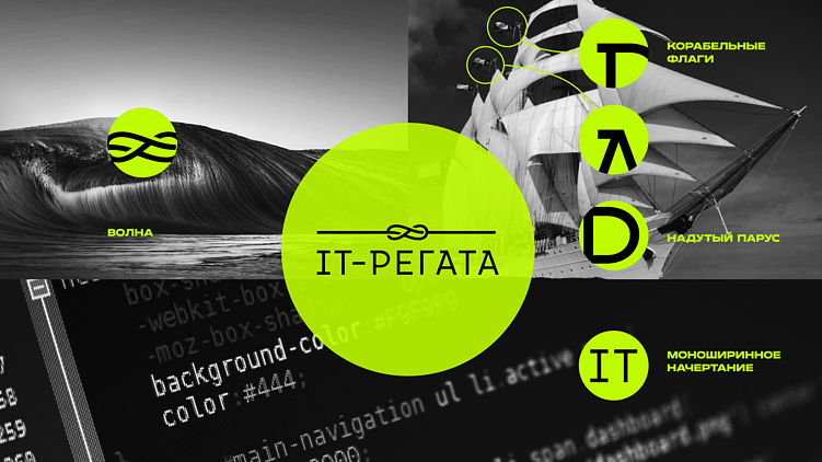Зелёный цвет, морские узлы и IT — как мы визуализировали дух IT-Регаты