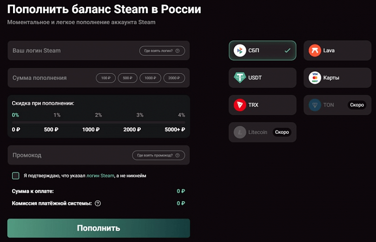 Как пополнить Steam в 2024 году из России: все популярные способы