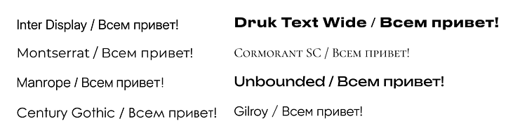   Лучшие шрифты для использования