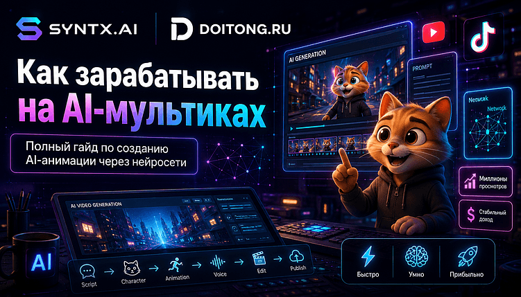 Как зарабатывать на AI-мультиках в 2026 — полный разбор создания контента через нейросети