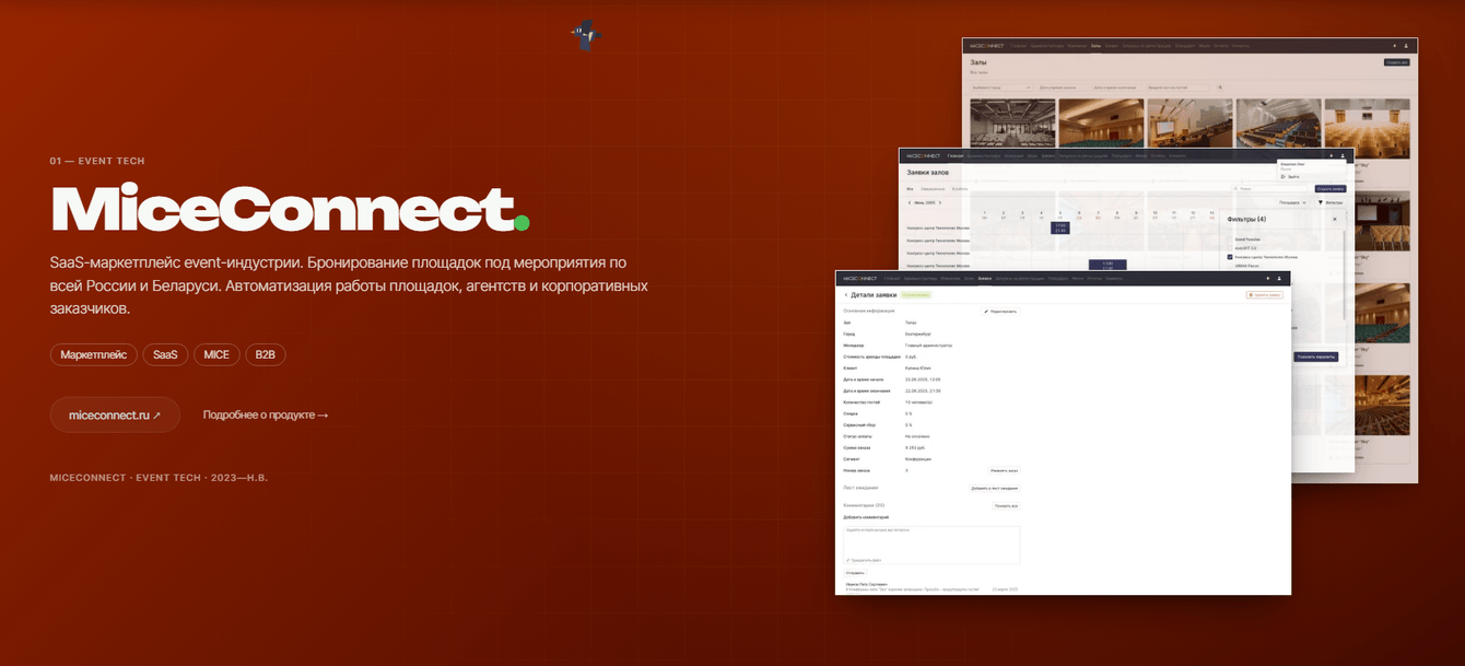 MiceConnect — SaaS-маркетплейс для event-индустрии