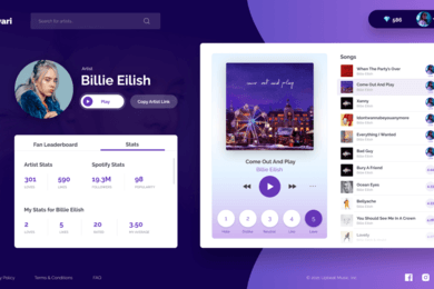 UI/UX-дизайн музыкальной платформы Javari