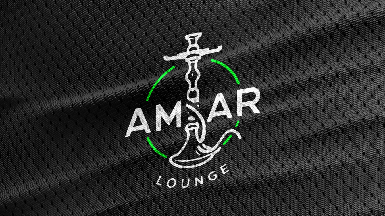Нейминг, дизайн и разработка логотипа и фирменного стиля для центра паровых коктелей "AMAR" Lounge