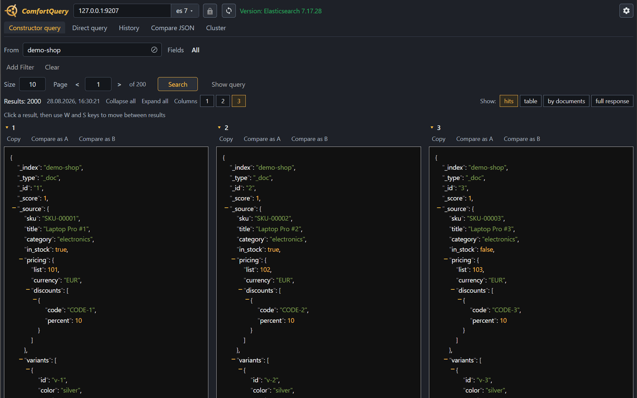 ComfortQuery — инструменты для Elasticsearch и OpenSearch
