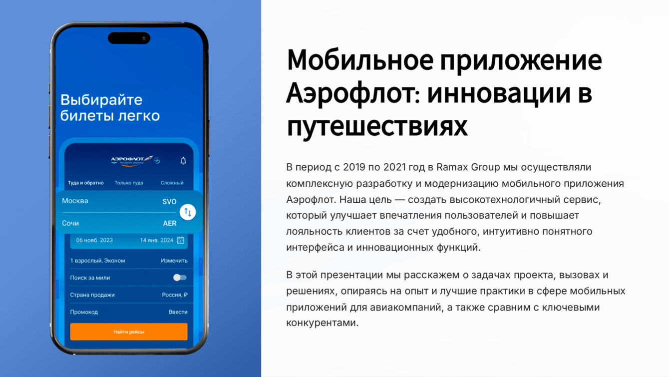 Аэрофлот: инновации в путешествиях