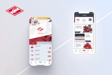 Приложение для хоккейного клуба Спартак