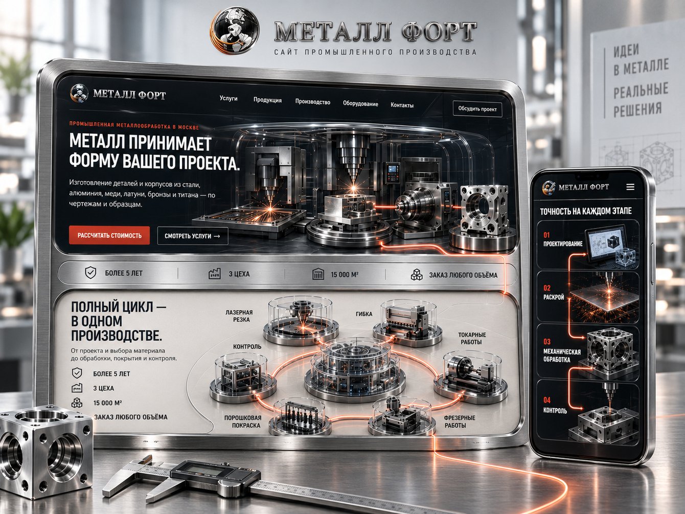 Ребрендинг сайта Металл Форт